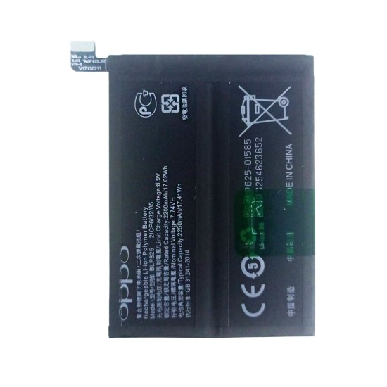 BATTERY OPPO RENO 6 PRO/CPH2247/FIND X3 NEO 5G 2021/CPH2207/OPFX3NBATB BLP825 4500MAH